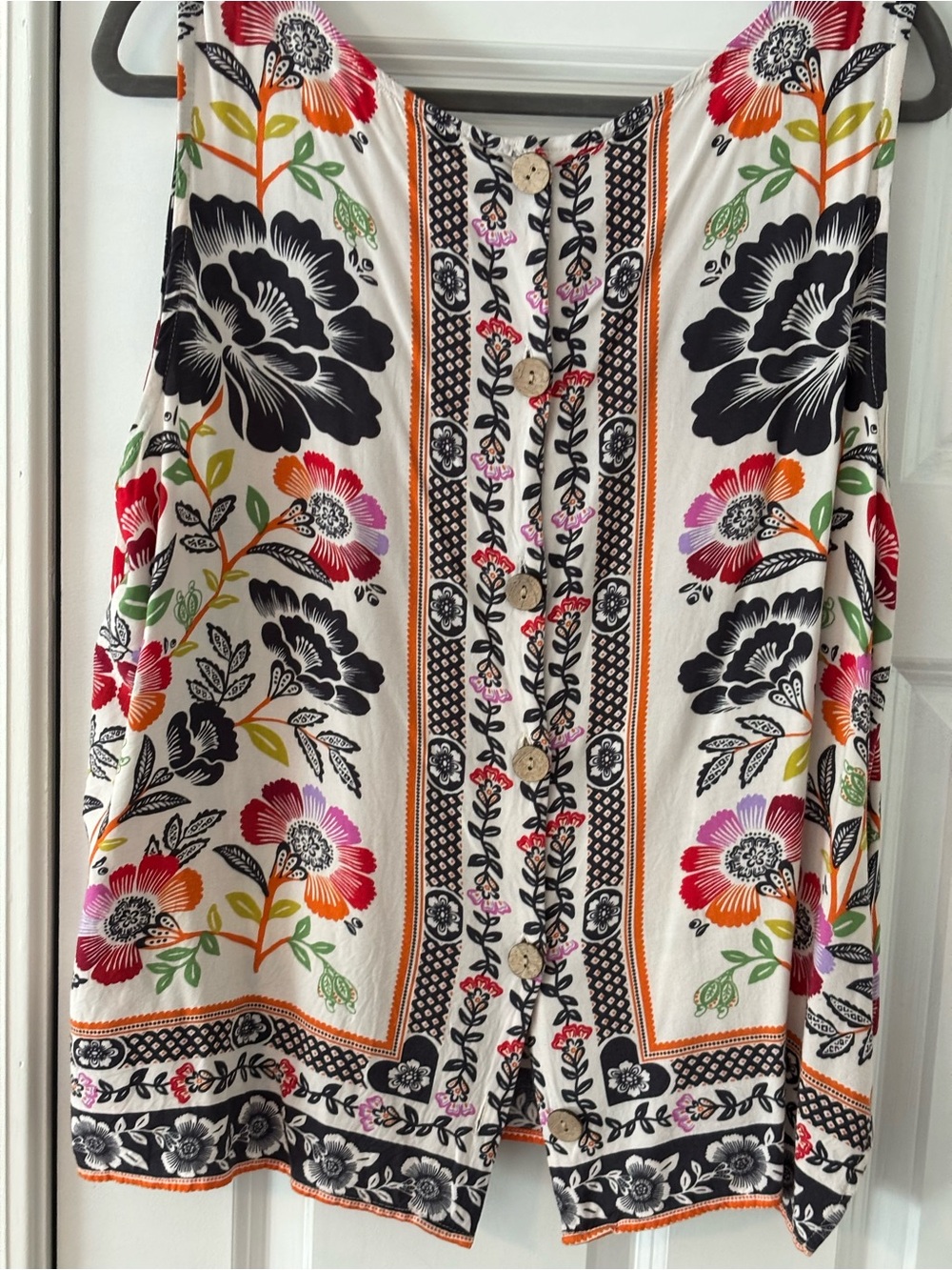 Cynthia Rowley Multicolor Floral Cold-Shoulder Camisole - Picture 3 of 3